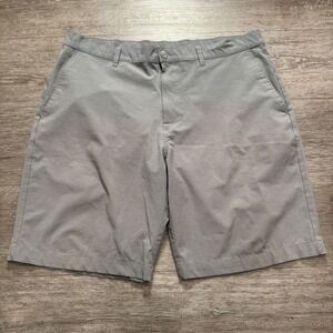 Callaway Shorts Mens‎ 38 Gray Polyester Straight 10 Golfer Adult Casual Preppy